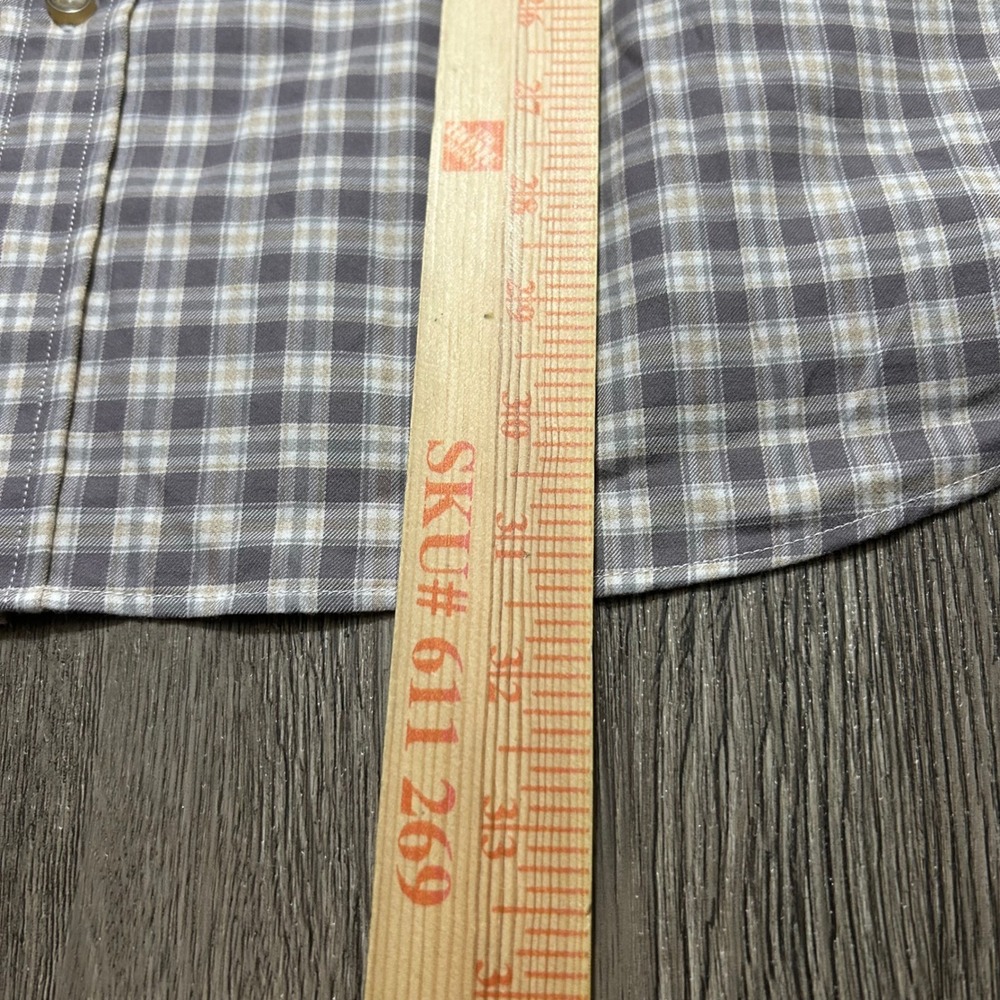 Brooks Brothers Button Down Shirt XXL Grey Plaid Regent Fit Long Sleeve New - Picture 3 of 7